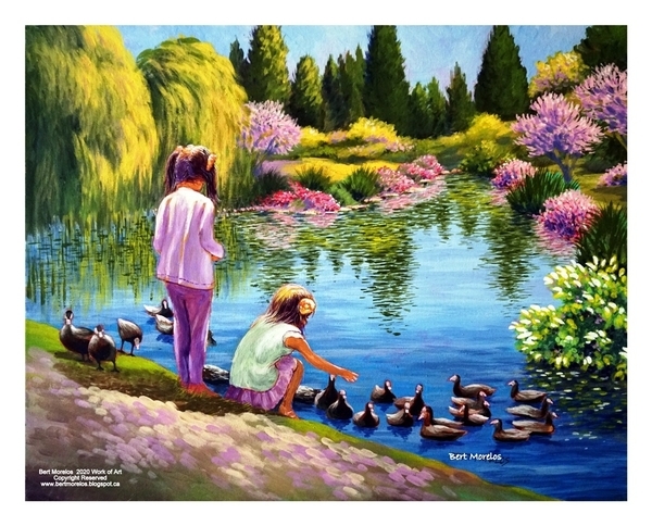 DUCK POND SERIES #3 16X20 ACRYLIC