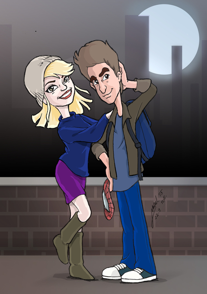 Gwen Emma & Peter Andrew Caricature (Web)